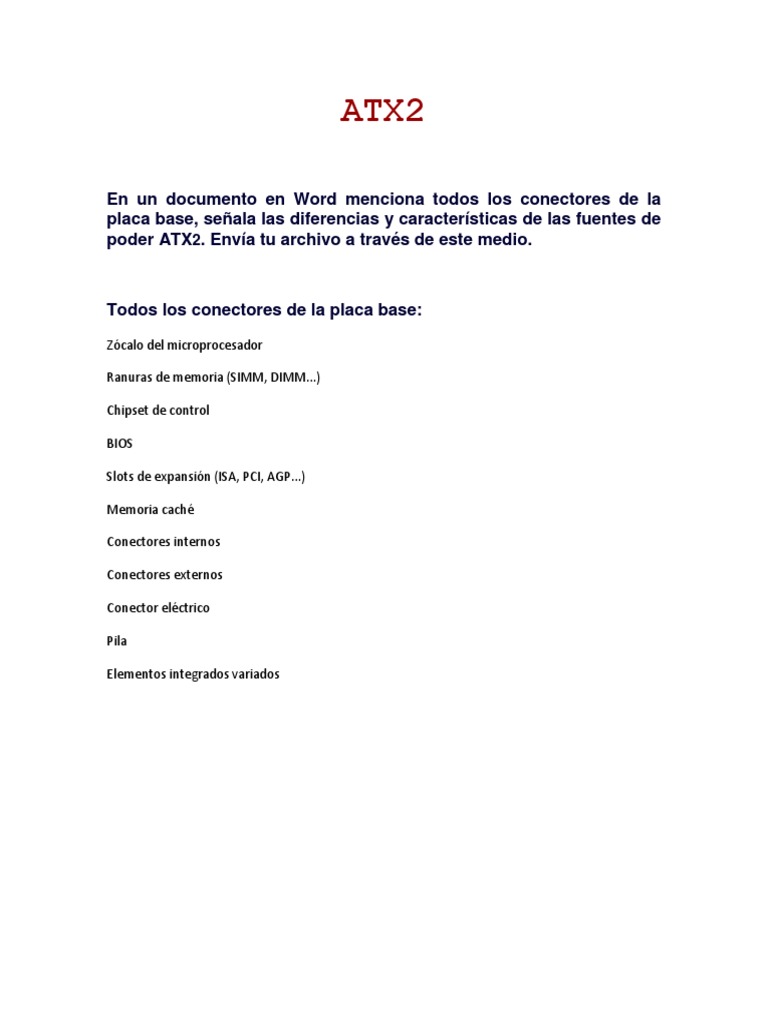 ATX2 | PDF | Compatibles con PC Ibm | Equipo de oficina