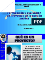 Formulacion de Proyectos en Gestion Publica