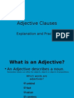 Adjective Clauses: Explanation and Practice