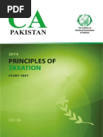 Principles of Taxation Caf 06 Icap Study Pack