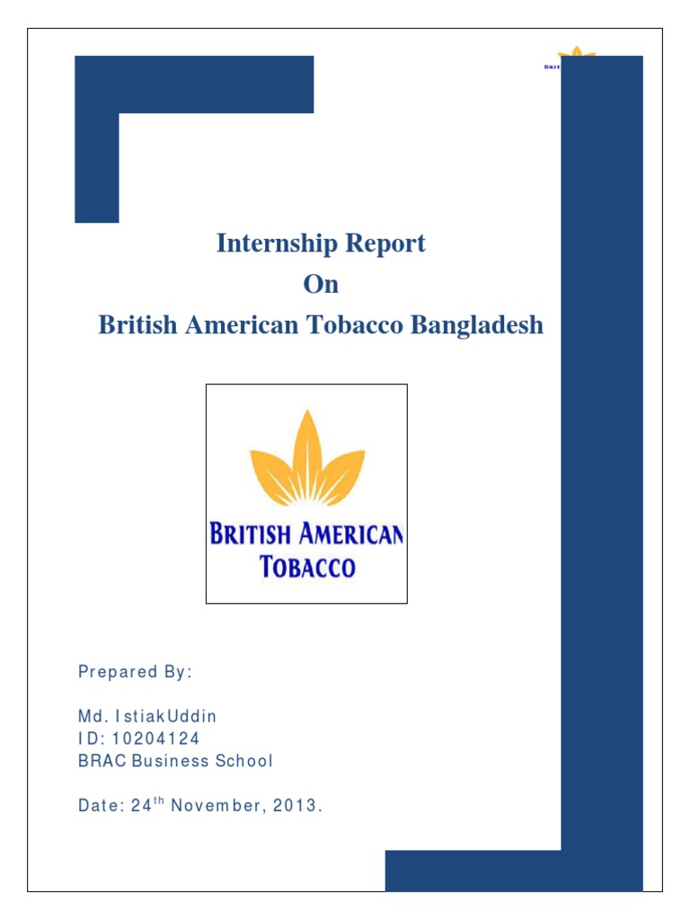 british american tobacco bangladesh BAT Bangladesh Internship Report | PDF | Supply Chain