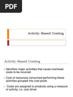 activity based costing