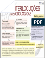 Cartaz Interlocuções Metodológicas 2014 UFRGS PPGPSI