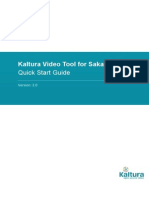 Kaltura Video Tool For Sakai CLE: Quick Start Guide