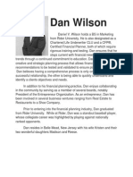 Biography of Dan Wilson
