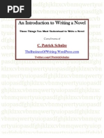 Download An Introduction to Writing a Novel by C Patrick Schulze SN25064960 doc pdf