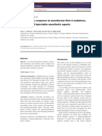 Anderson 2014 - The Immune Response to Anesthesia - Part 2 Sedatives Opioids and Injectable Anesthetic Agents