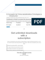 Get Unlimited Downloads With A Subscription: 6.conceptul de Crima - Caracteristica Crimologica A Infractiunilor