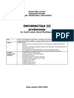 Informatika 3 Predavanja 2004 PDF