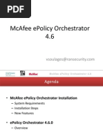 Mcaffee E-policy Orchestrator