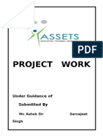 Project Work: Under Guidance of Submitted by