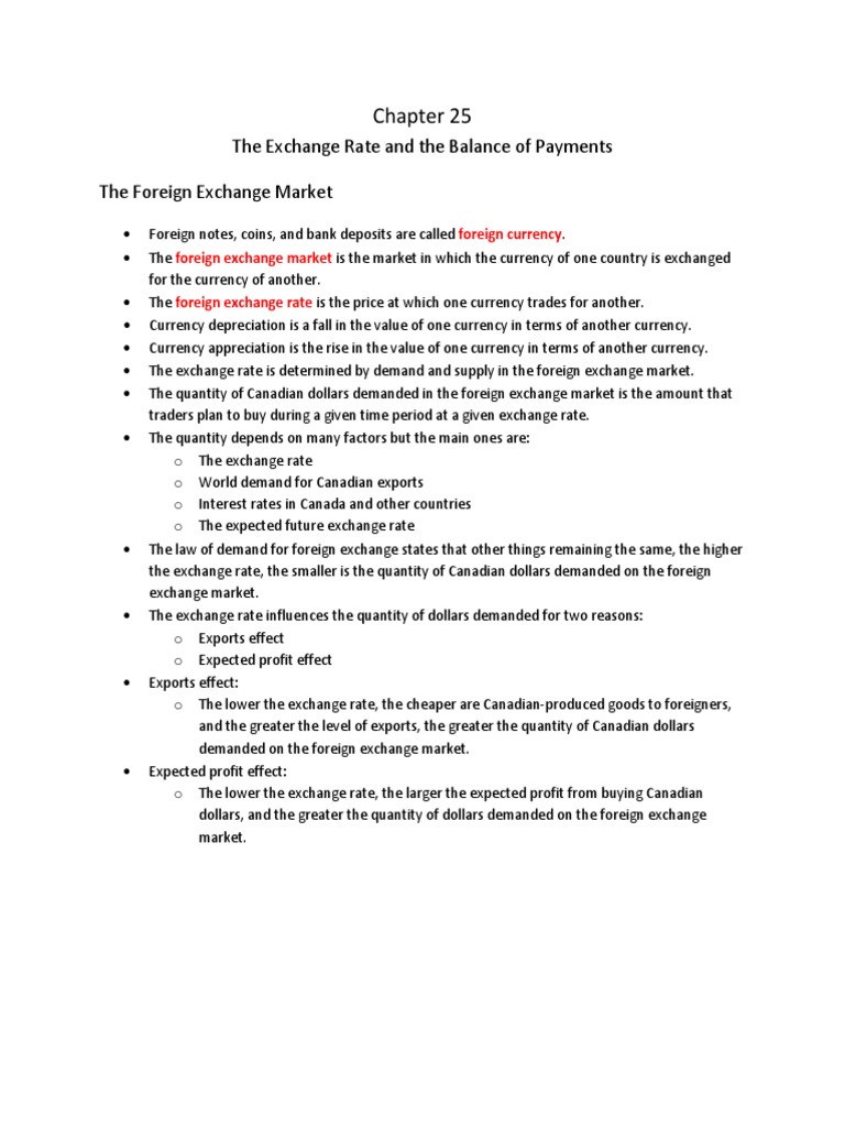 Exchange Rates & Payments Explained | PDF | Current Account | Exchange Rate