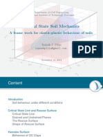 Critical State Soil Mechanics Framework for Elastic-Plastic Behaviour