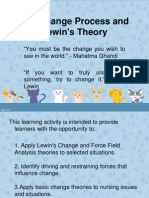 The Change Process and Lewin's Theory