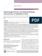 Epidemiological Factors and Pathomorphologic Characteristics of Hydatidiform Mole