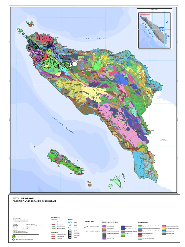 Peta Geologi Provinsi Aceh Darussalam | PDF