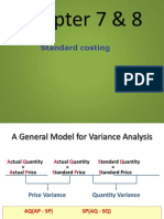 Chapter 7 & 8 Standard costing - A General Model for Variance Analysis