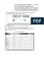 Thiagarajar College of Engineering, Madurai - 625 105 Department of Mechanical Engineering