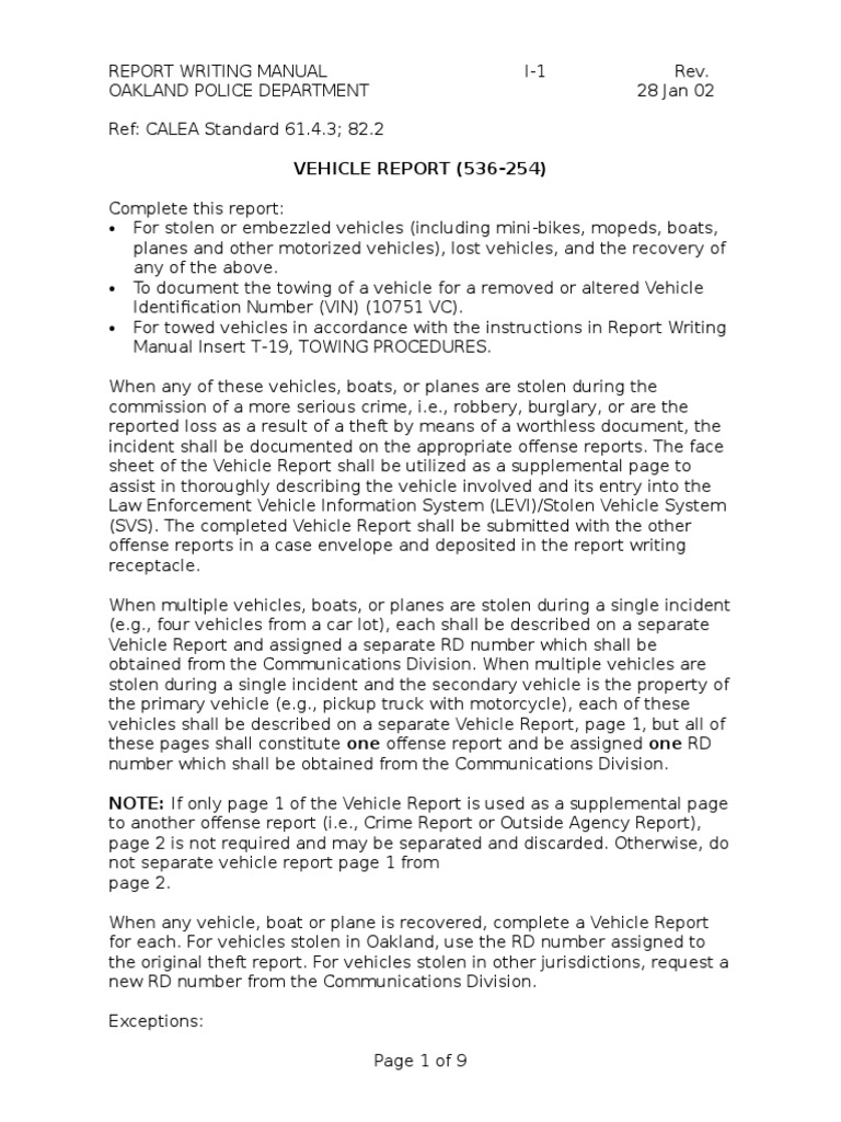 RWM I-01 Vehicle Report-28Jan02-PUBLICATION | PDF | Finance & Money ...
