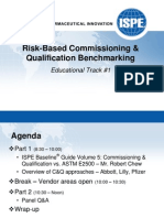 Risk-Based Commissioning & Qualification Benchmarking: Educational Track #1