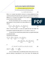 Alternating Direction Implicit (ADI) Methods: U U Xyt L L T