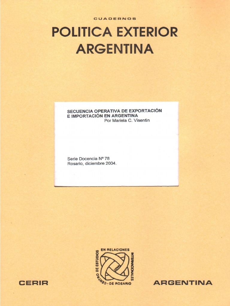 Secuencia Importacion Y Exportacion Pdf Pdf Aduana Precios