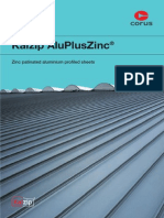 Kalzip Alupluszinc: Zinc Patinated Aluminium Profiled Sheets