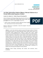 Sensors: An Odor Interaction Model of Binary Odorant Mixtures by A Partial Differential Equation Method