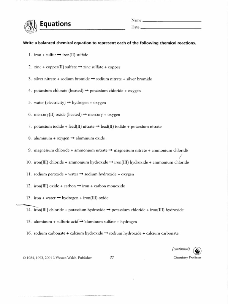 Ch 8 Equations