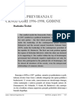 Radenko Šćekić - Politička Previranja U Crnoj Gori 1996-1998. Godine PDF