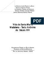 Vida de Santa Maria Madalena Texto Anonimo Do Seculo XIV