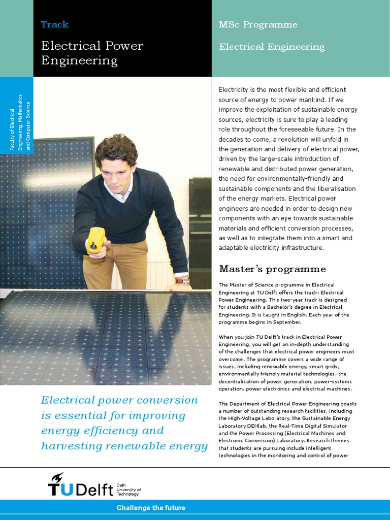 MSc Electrical Power Engineering Overview | PDF | Photovoltaics ...