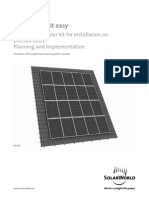 Instruction Sheet. Manual de instalación d epneles solares
