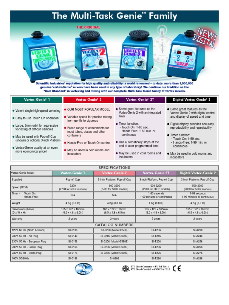 Vortex Genie 2 Brochure | PDF | Technology & Engineering