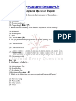 RRB Section Engineer Question Paper 1