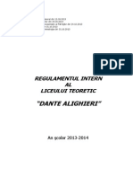 Regulament Intern Dante 2013 2014