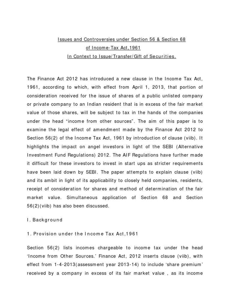 Impact of Finance Act 2012 on Taxation | PDF | Equity (Finance) | Stocks