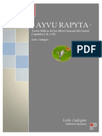 Ayvu Rapyta Textos Míticos de Los Mbyá-Guaraní Del Guairá León Cadogan Caps. I, II y XIX Ediciones Epopteia