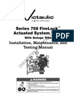 Series 758 Firelock Actuated System Valve Installation, Maintenance, and Testing Manual