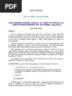 Luisa Briones-Vasquez, Petitioner, vs. Court of Appeals and Heirs of Maria Mendoza Vda. de Ocampo, Respondents