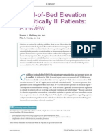 A Review: Head-of-Bed Elevation in Critically Ill Patients