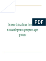 Sisteme Fotovoltaice PT Pompare PDF