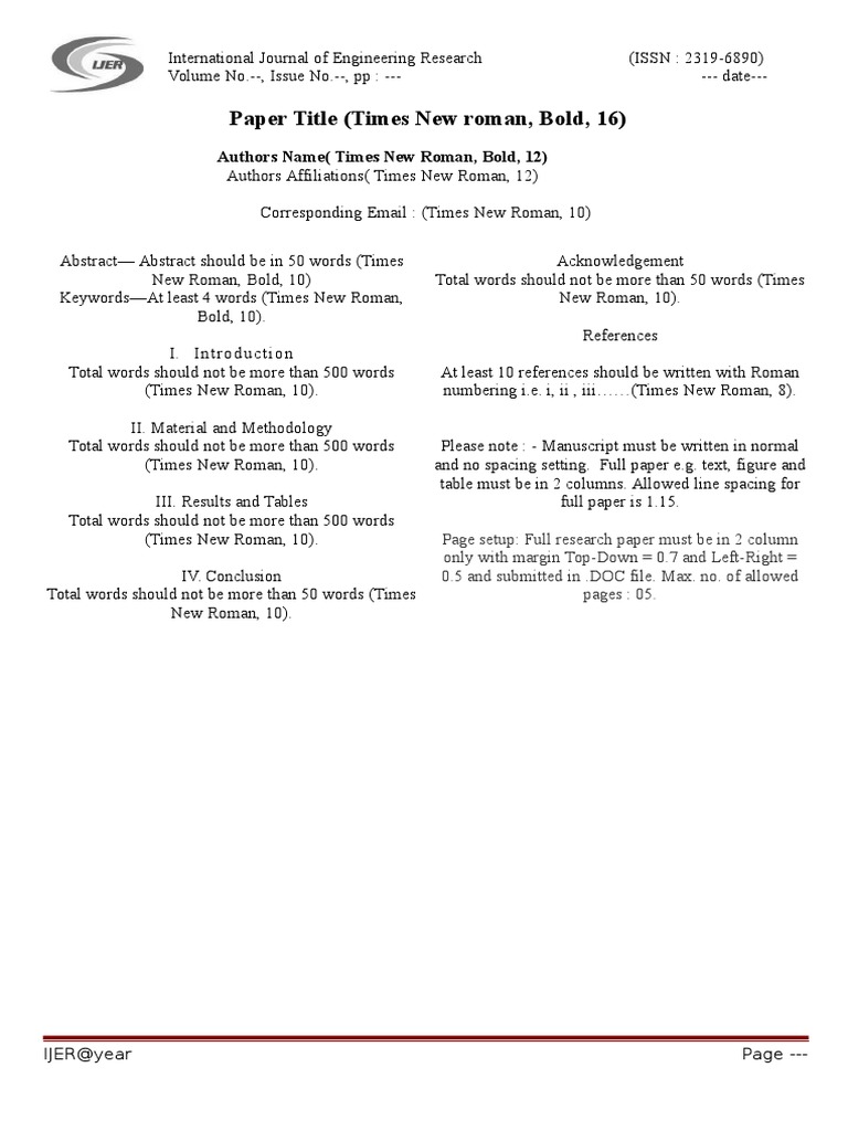 Paper Title (Times New Roman, Bold, 16) | PDF | Business