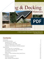 A User’s Guide to Fencing and Decking Materials