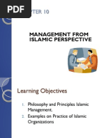 Chap. 10 - Management From Islamic Perspective