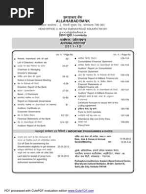 Annual Report | PDF | Dividend | Interactive Voice Response