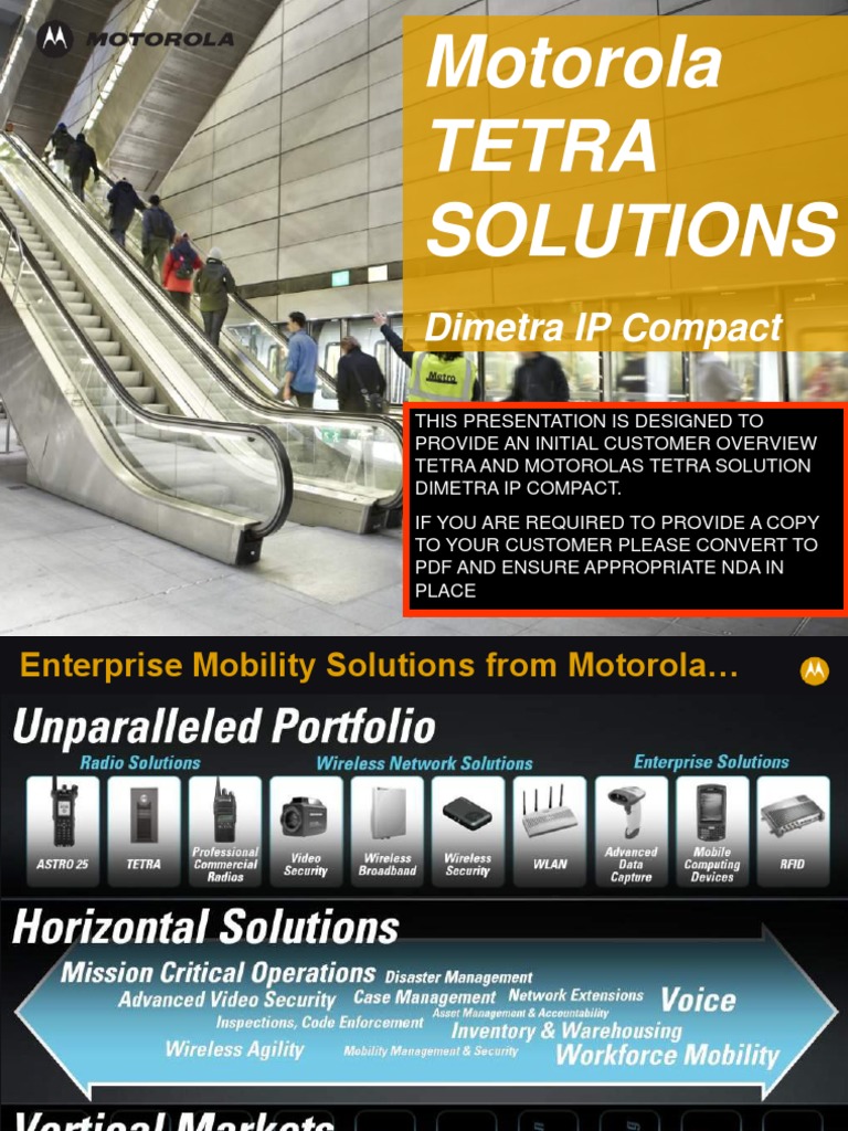 02 DIPC Customer Presenation | PDF | Motorola | Base Station
