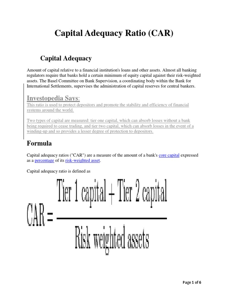 Capital Adequacy Ratio2 Subordinated Debt Capital Adequacy Ratio