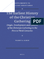 (VigChr Supp 102) Valeriy A. Alikin - The Earliest History of The Christian Gathering. Origin, Development and Content of The Christian Gathering in The First To Third Centuries, 2010