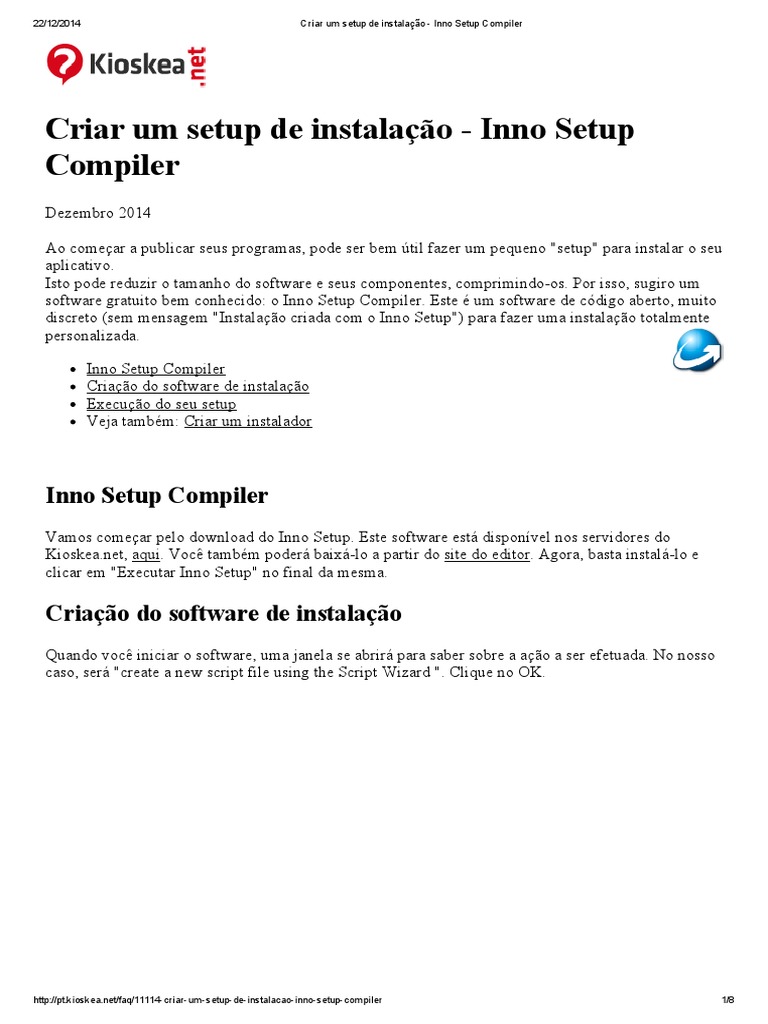 Criando Instaladores com Inno Setup | PDF | Linguagem de script ...